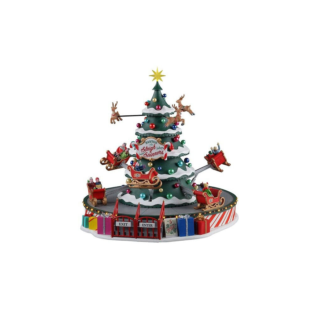 Lemax Carnival Santa'S Sleigh Spinners, With 4.5V Adaptor : New 2021