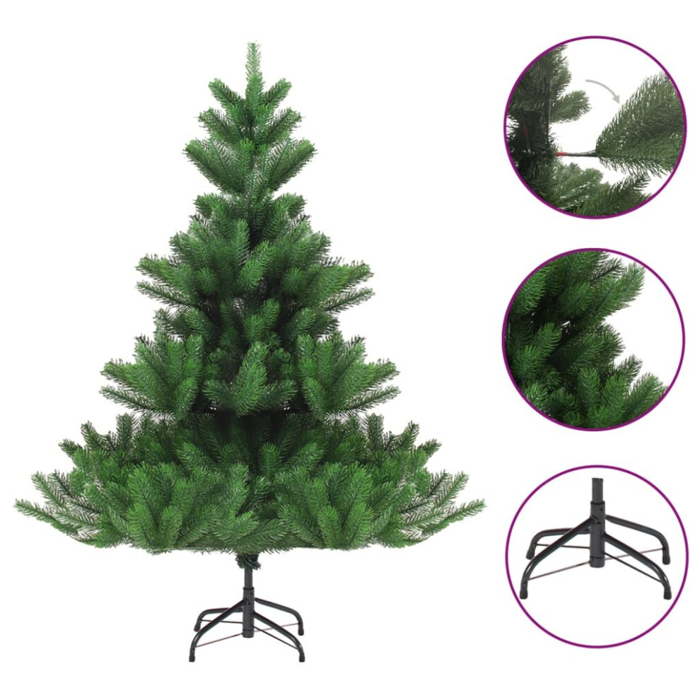 vidaXL Nordmann Fir Artificial Christmas Tree Green Xmas Decoration Tree Set