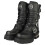 New Rock New Rock Metallic Plattform-Stiefel Unisex Schwarz - 36 EU 6