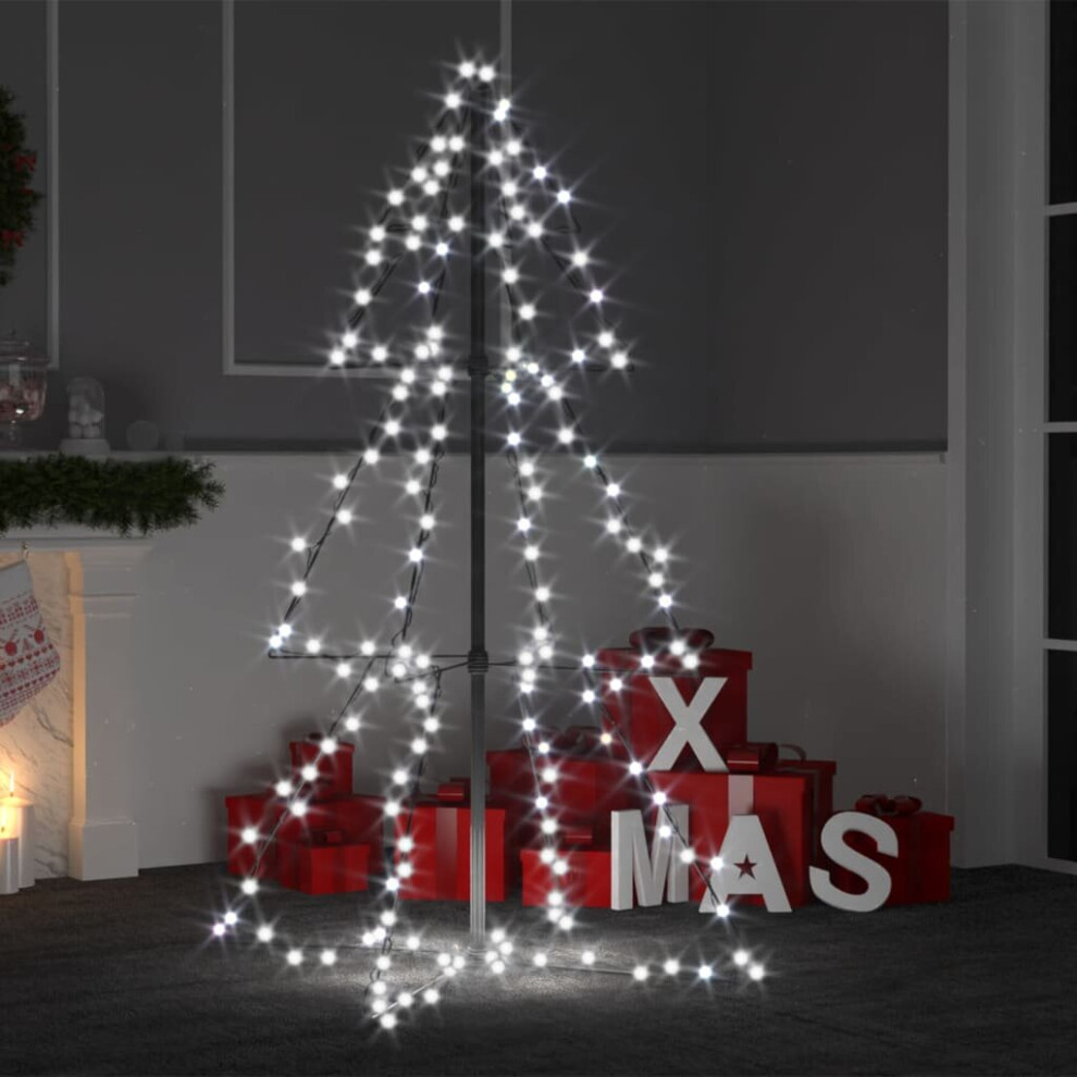 vidaXL Christmas Cone Tree 160 LEDs Indoor and Outdoor Holiday Decoration Home