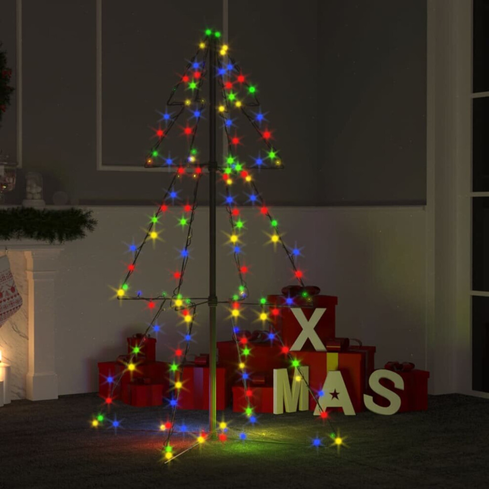 vidaXL Christmas Cone Tree 160 LEDs Indoor and Outdoor Holiday Decoration Home