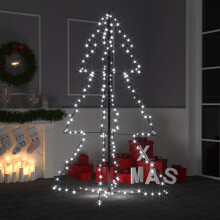 vidaXL Christmas Cone Tree 240 LEDs Indoor and Outdoor Christmas Light Display