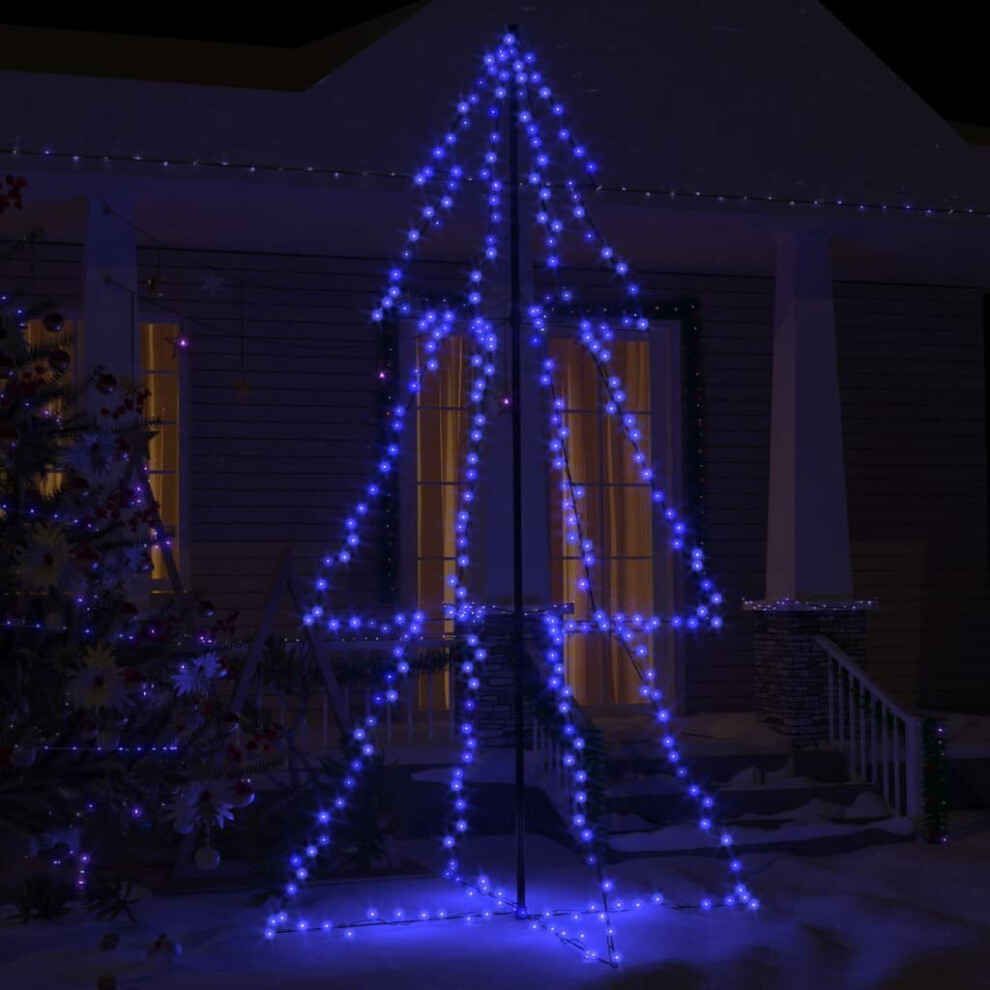 vidaXL Christmas Cone Tree 300 LEDs Indoor and Outdoor Holiday Decoration