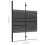 VidaXL vidaXL Folding Shower Enclosure ESG Black Shower Screen Cubicle Bath Cabin 7
