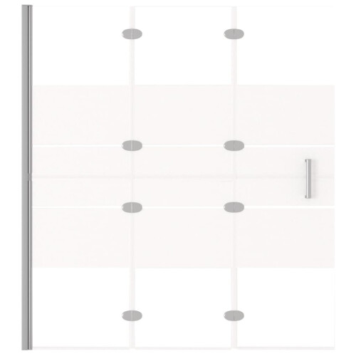 VidaXL vidaXL Folding Shower Enclosure ESG White Shower Screen Cubicle Bath Cabin 2