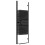 VidaXL vidaXL Folding Shower Enclosure ESG Black Shower Screen Cubicle Bath Cabin 5