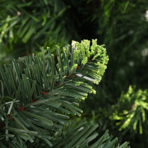 VidaXL vidaXL Artificial Pre-lit Christmas Tree with Pine Cones Artificial Tree Green 1