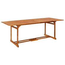 vidaXL Solid Acacia Wood Garden Dining Table Outdoor Patio Wooden Dinner Table