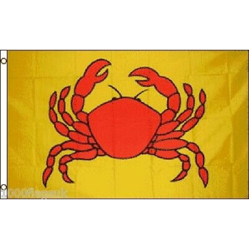 Crab Seafood 5'x3' Flag 2