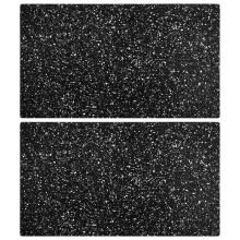 vidaXL 2x Chopping Boards with Granite Pattern Tempered Glass Cutting Board