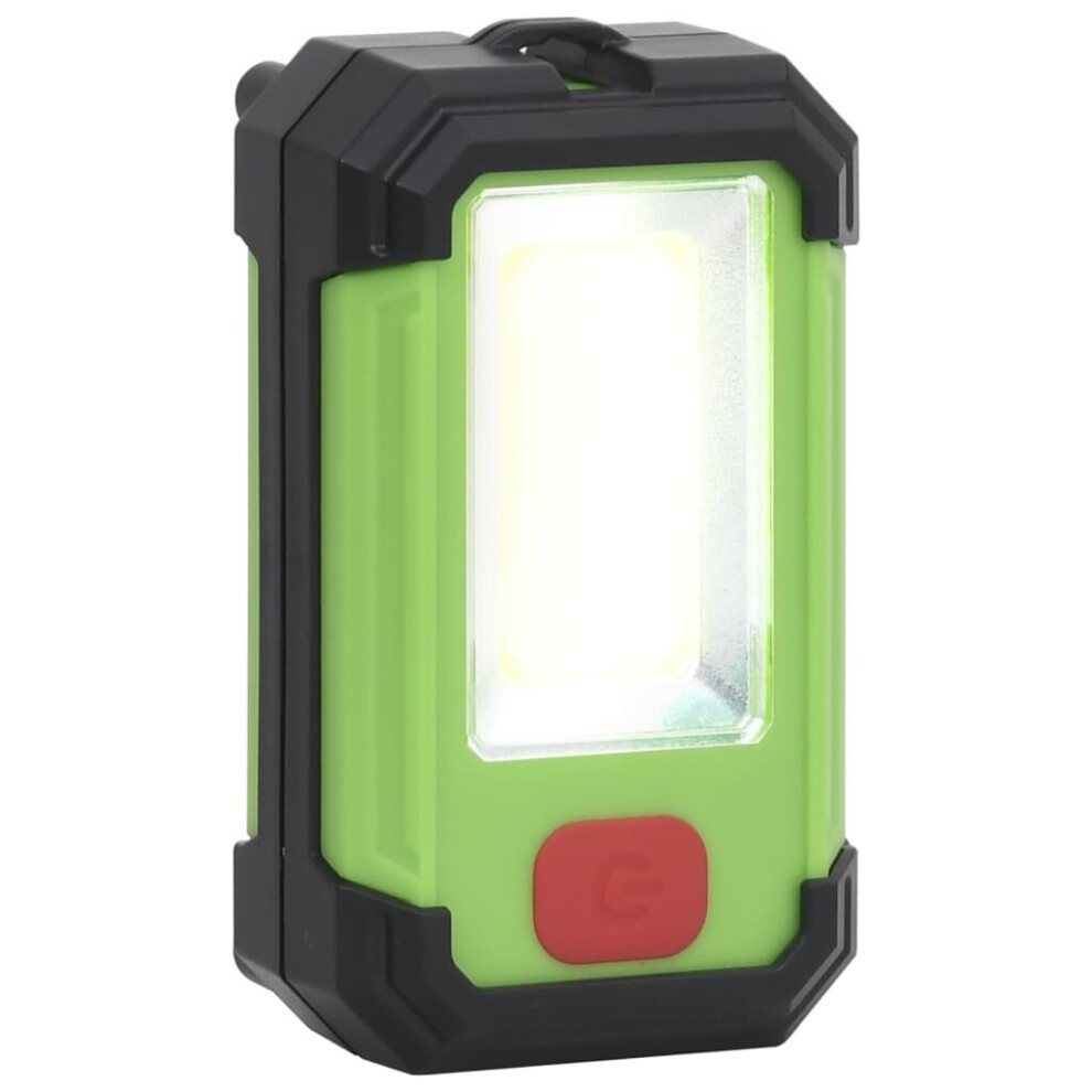 vidaXL Portable Solar Powered LED Spotlight Cold White Work Lamp Floodlight