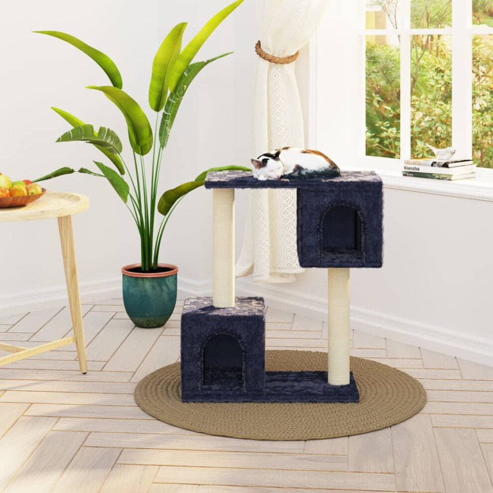 Vidaxl Cat Tree With Sisal Scratching Posts Dark Grey Cat Playhouse Condo
