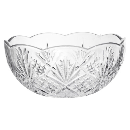 Premier Housewares Beaufort Crystal Bowl Clear Finish