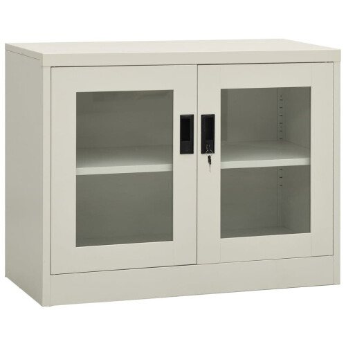 VidaXL vidaXL Büroschrank Hellgrau 90x40x70 cm Stahl