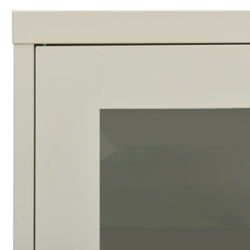 VidaXL vidaXL Büroschrank Hellgrau 90x40x70 cm Stahl 1