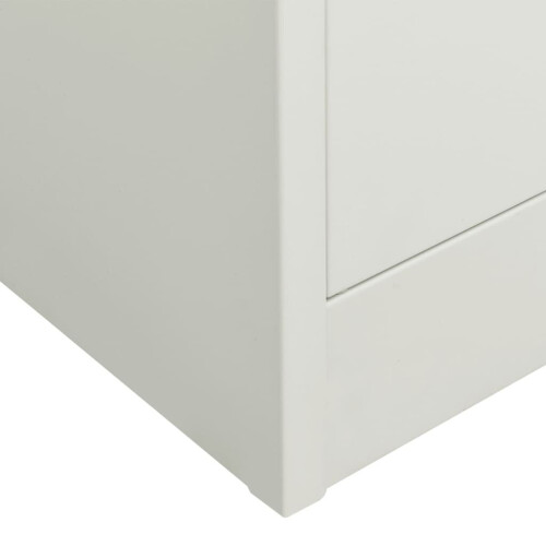 VidaXL vidaXL Büroschrank Hellgrau 90x40x180 cm Stahl 2