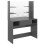 VidaXL vidaXL Makeup Table with LED Lights MDF Shining Grey Cosmetic Dressing Table 2