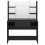 VidaXL vidaXL Makeup Table with LED Lights MDF Black Cosmetic Vanity Dressing Table 3