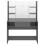 VidaXL vidaXL Makeup Table with LED Lights MDF Shining Grey Cosmetic Dressing Table 3