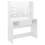 VidaXL vidaXL Makeup Table with LED Lights MDF Shining White Cosmetic Dressing Table 2