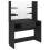 VidaXL vidaXL Makeup Table with LED Lights MDF Black Cosmetic Vanity Dressing Table 5