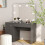 VidaXL vidaXL Makeup Table with LED Lights MDF Grey Cosmetic Vanity Dressing Table 1