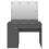 VidaXL vidaXL Makeup Table with LED Lights MDF Grey Cosmetic Vanity Dressing Table 3