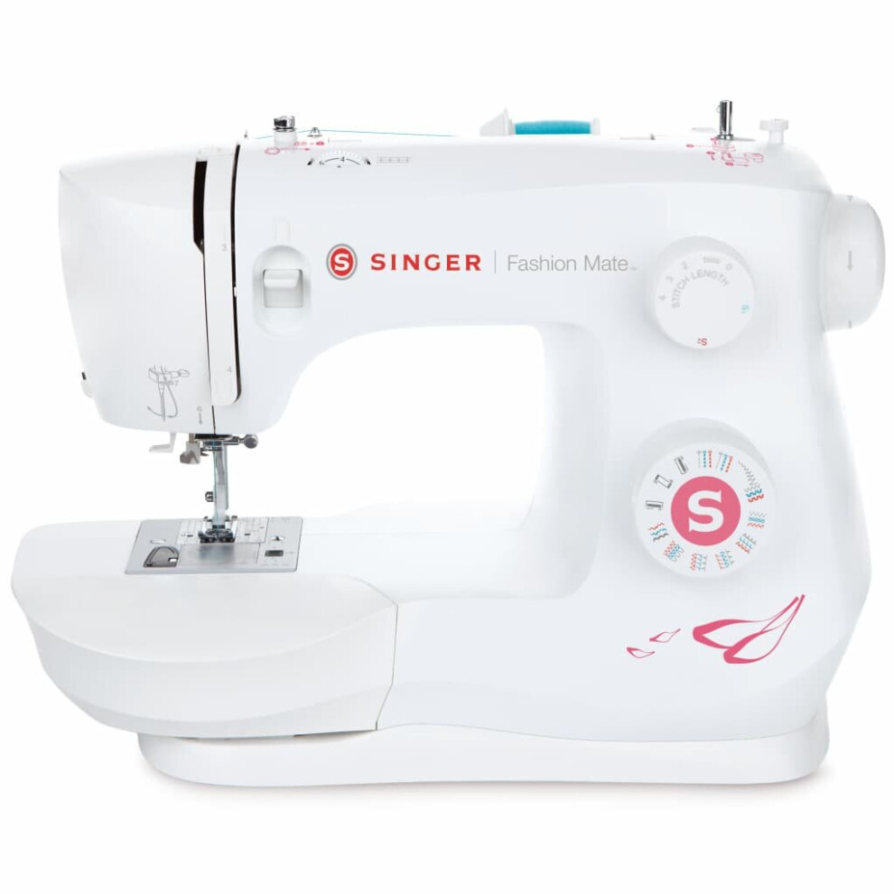 Singer Sewing Machine Fashion Mate White Compact Art and Craft Appliance 3333