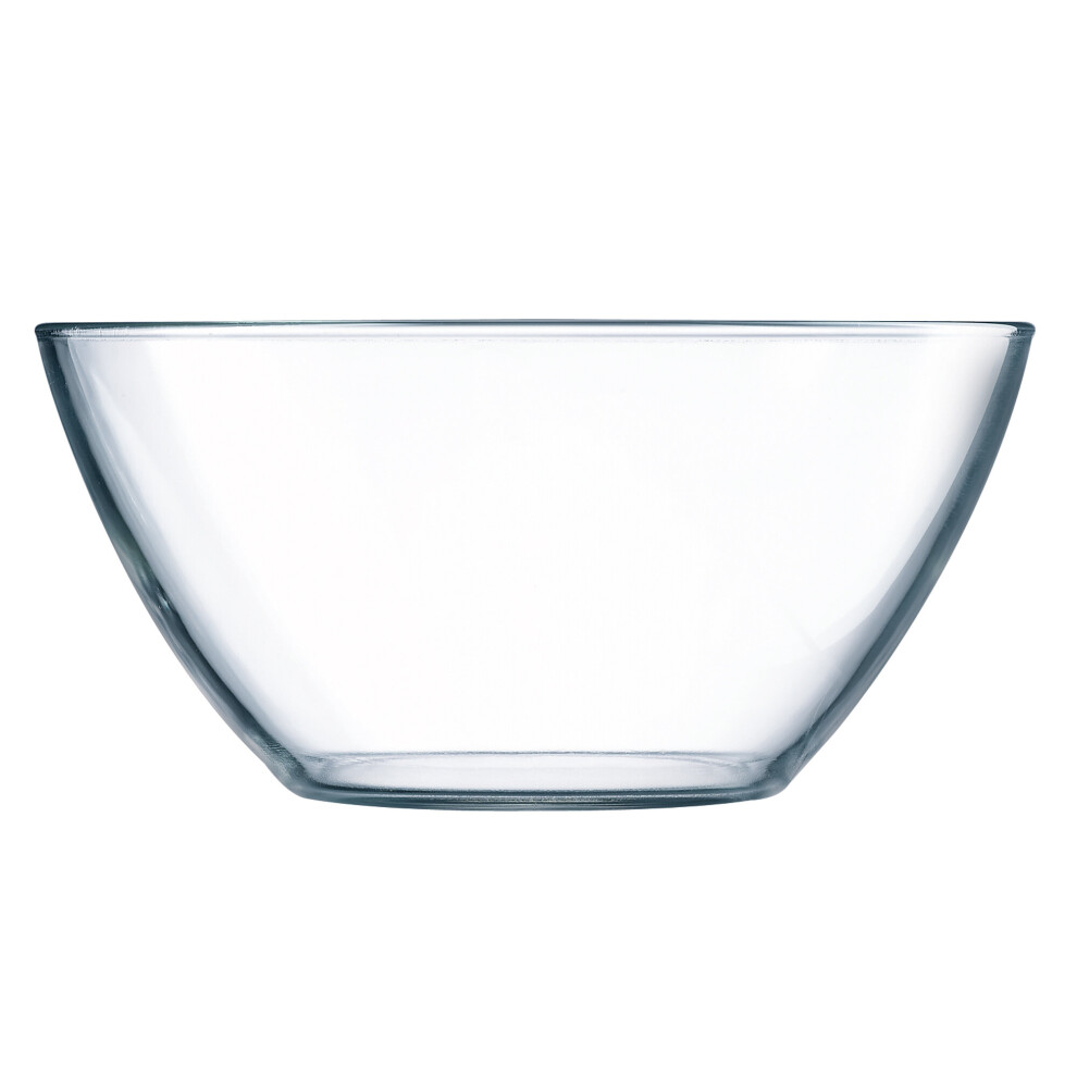 (28cm, 1 Bowl) Tempered Glass Mixing Bowls Kitchen Microwave Safe