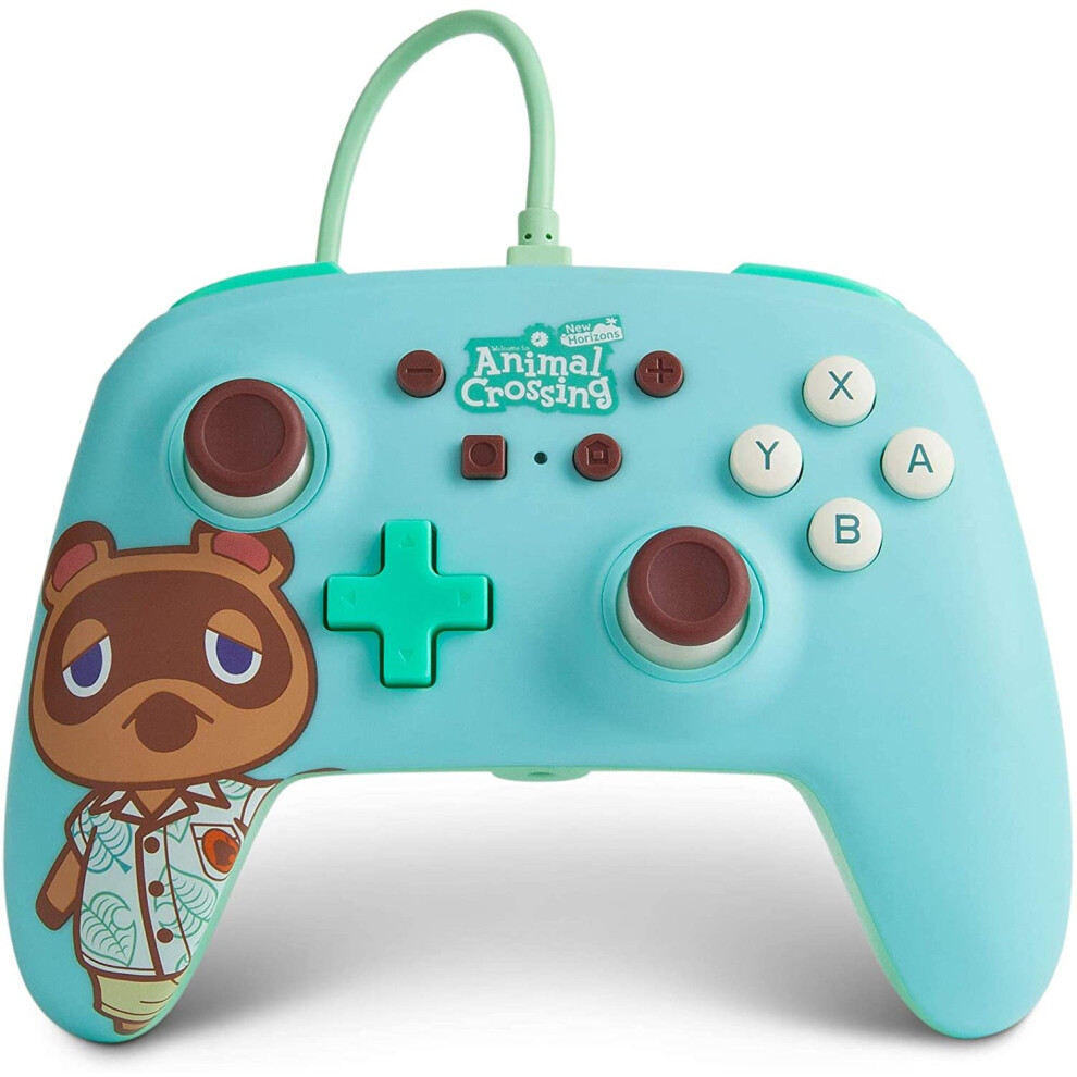 PowerA Enhanced Animal Crossing Tom Nook Wired Controller for Nintendo Switch