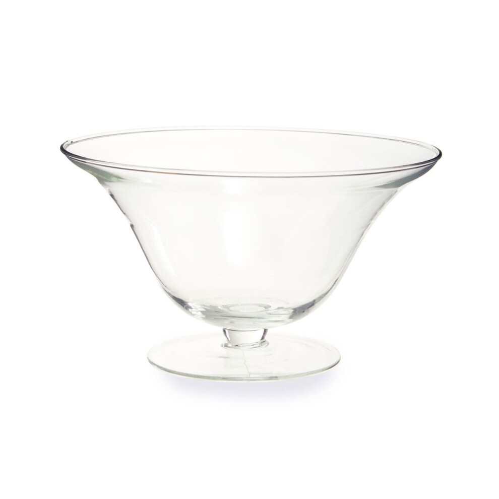 Premier Housewares Ambra Clear Glass Fluted Bowl