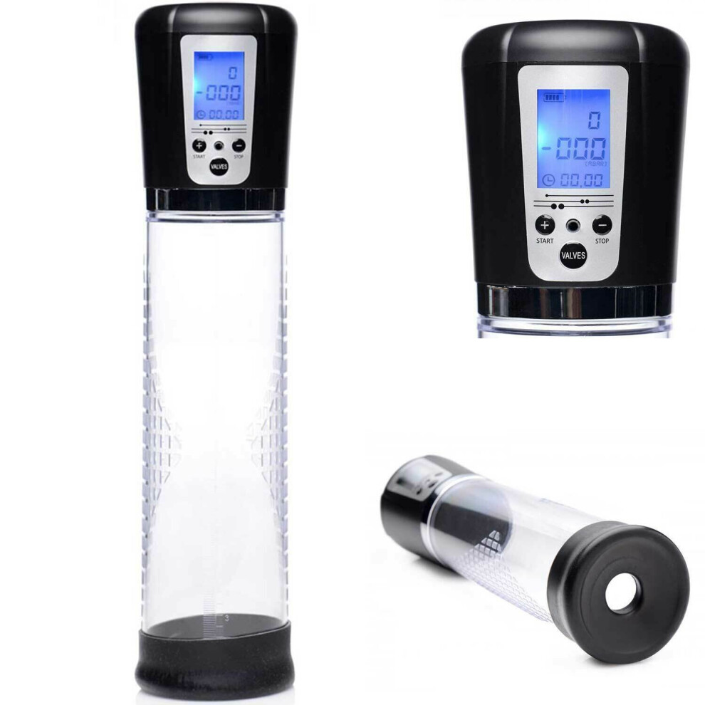 Vacuum LCD Penis Pump Recharge Men Enlarger Growth Extender Stretcher