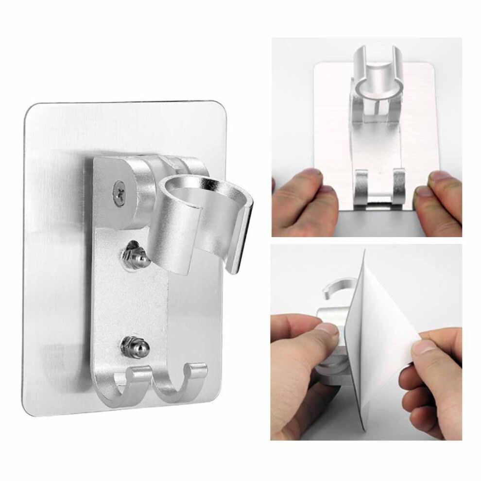 Shower Bracket Free Perforated Fixed Base Shower Accessories (Space Aluminum Free Perforated Base (Oxidized Version)) 7751866986191