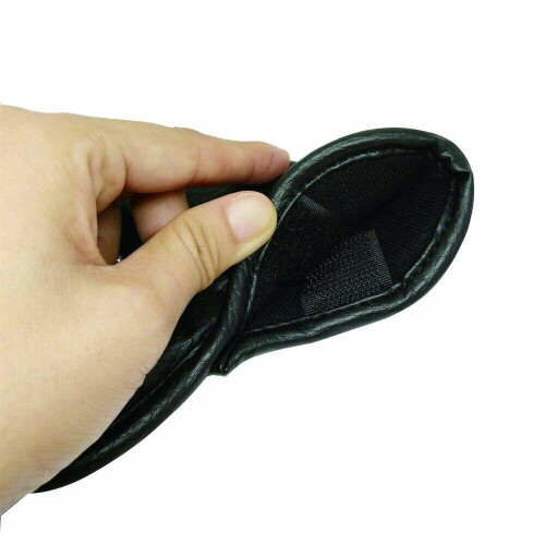 12PCS Thick PU Leather Head Covers Iron Golf Club Headcovers Putter Black Set 2