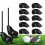 12PCS Thick PU Leather Head Covers Iron Golf Club Headcovers Putter Black Set 16