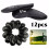 12PCS Thick PU Leather Head Covers Iron Golf Club Headcovers Putter Black Set 1