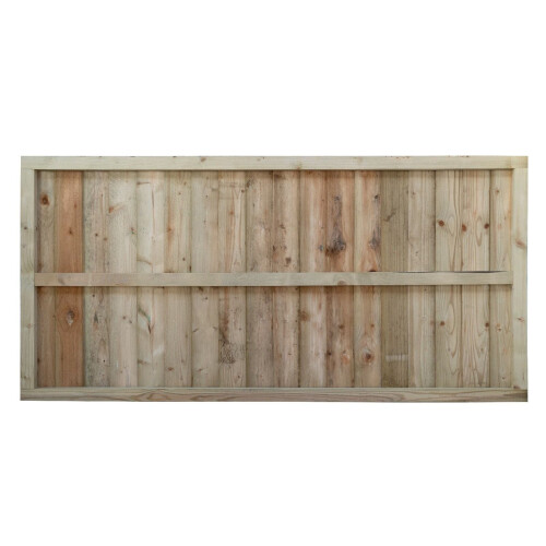(Height 2ft (60cm) x Width 6ft (1828mm), With Capping) Closeboard / Feather Edge Fence Panel 2