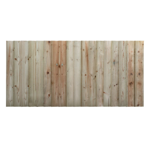 (Height 2ft (60cm) x Width 6ft (1828mm), With Capping) Closeboard / Feather Edge Fence Panel 1