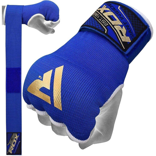 (Blue, X-Large) RDX Boxing Hand Wraps Inner Gloves