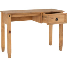 Budget Mexican Study Desk Distressed Waxed Pine