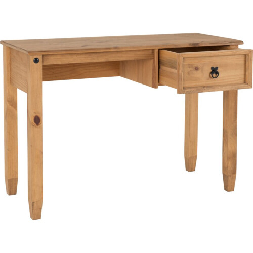 Budget Mexican Study Desk Distressed Waxed Pine