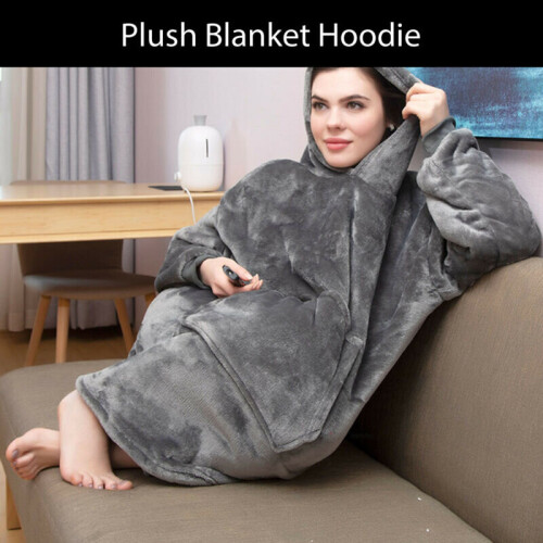 Oversized plush hoodie on sale