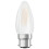 OSRAM LED Frosted Filament 40W Candle BC (B22d) 3 PACK 1