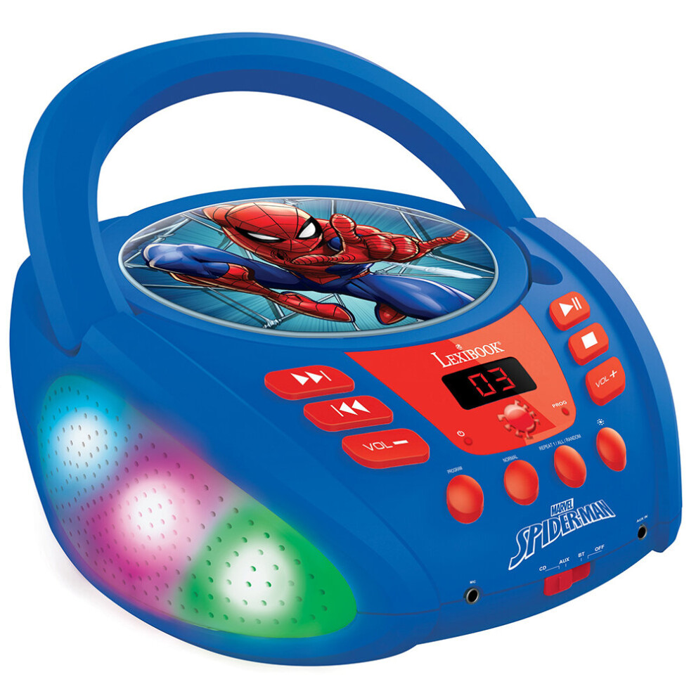 Marvel Spider-Man Boombox Radio CD Player with Bluetooth