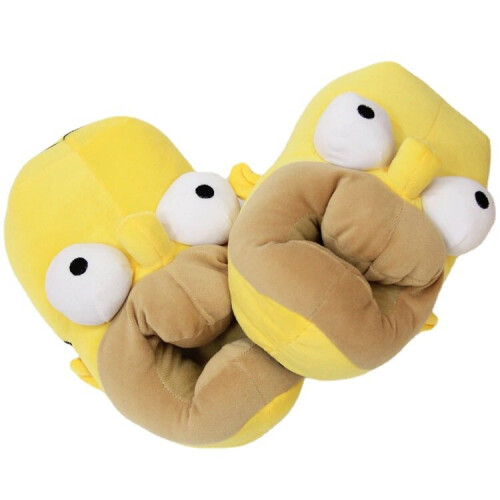 Simpson 3D Plush Slippers Home Winter Plush Shoes Gift 1