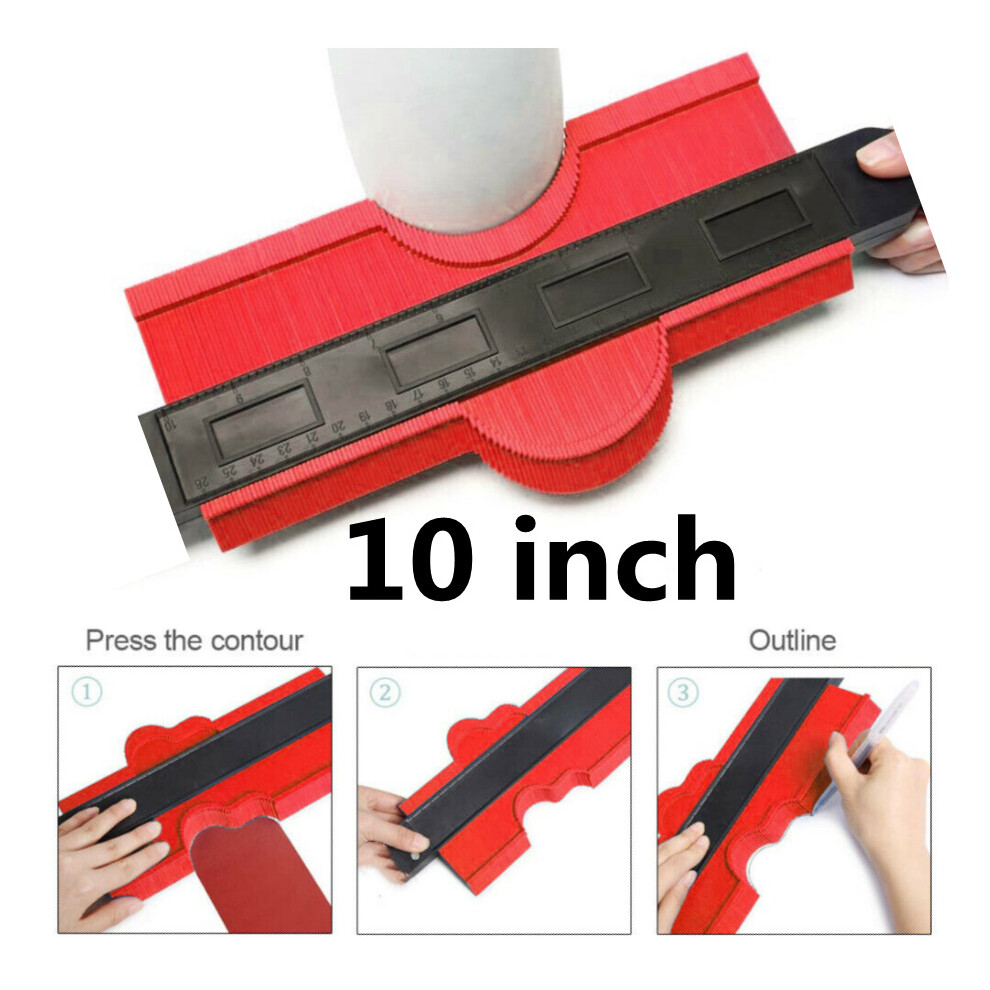 Vlio48 10" Shape Contour Duplicator Profile Gauge Tiling Laminate Tiles Edge