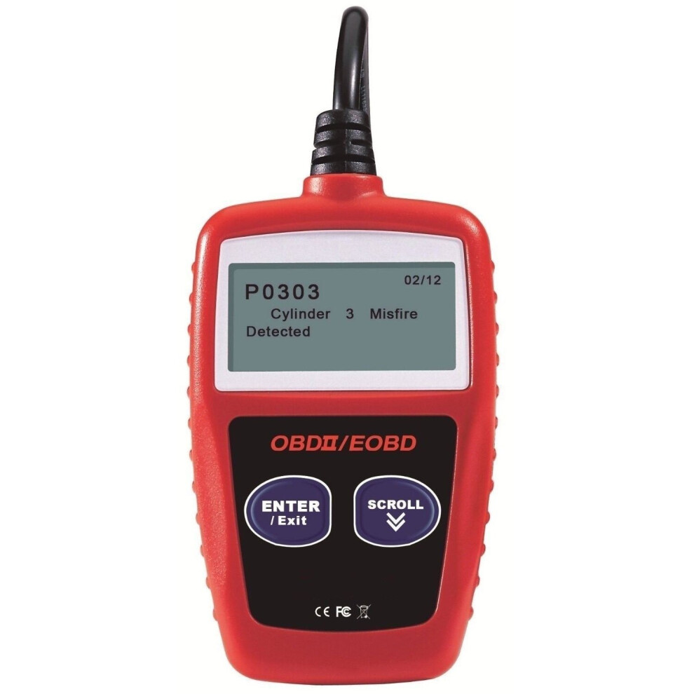 Car Engine Diagnostic Scanner Obdii Eobd Auto Fault Code Reader Tool 749212688414
