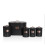 (Black) 5pc Kitchen Storage Container Set - Bread Bin + Tea Sugar Coffee Biscuit Tins 1