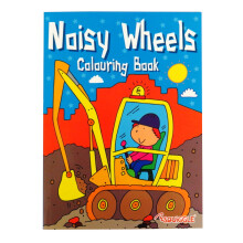 Childrens Colouring and Activity Book, Noisy Wheels