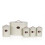 (Cream) 5pc Kitchen Storage Container Set - Bread Bin + Tea Sugar Coffee Biscuit Tins 1